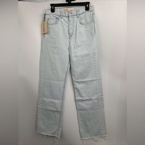 GRLFRND Brooklyn High Rise Loose Straight Jeans Blue Revolve Women’s 26